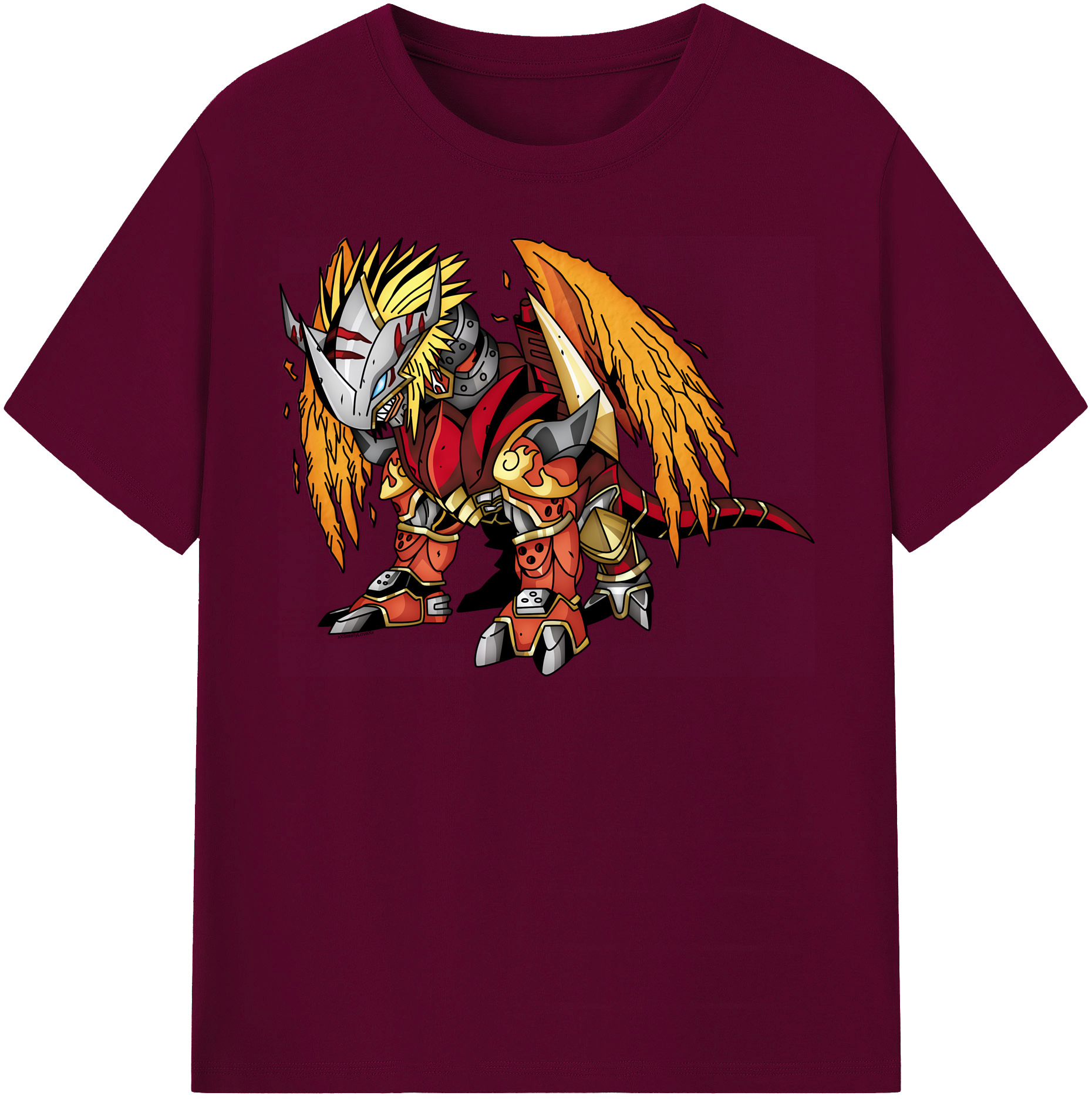 （画像用） Digimon デジタルモンスター/デジモン レディースカジュアルプリントTシャツ（綿100％）